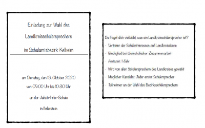 Wahl des Landkreisschülersprechers