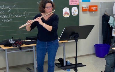 Profimusikerin in Klasse 5 zu Gast