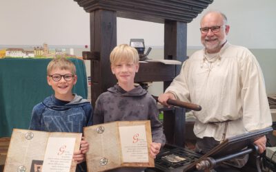 Projekt „Gutenberg-Druckerpresse“ in den Klassen 4 bis 6