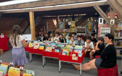 Fleißige Leser in der Bücherei