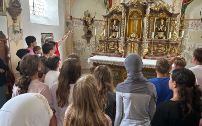 Besuch der Langquaider Kirche St. Jakob der Klasse 6